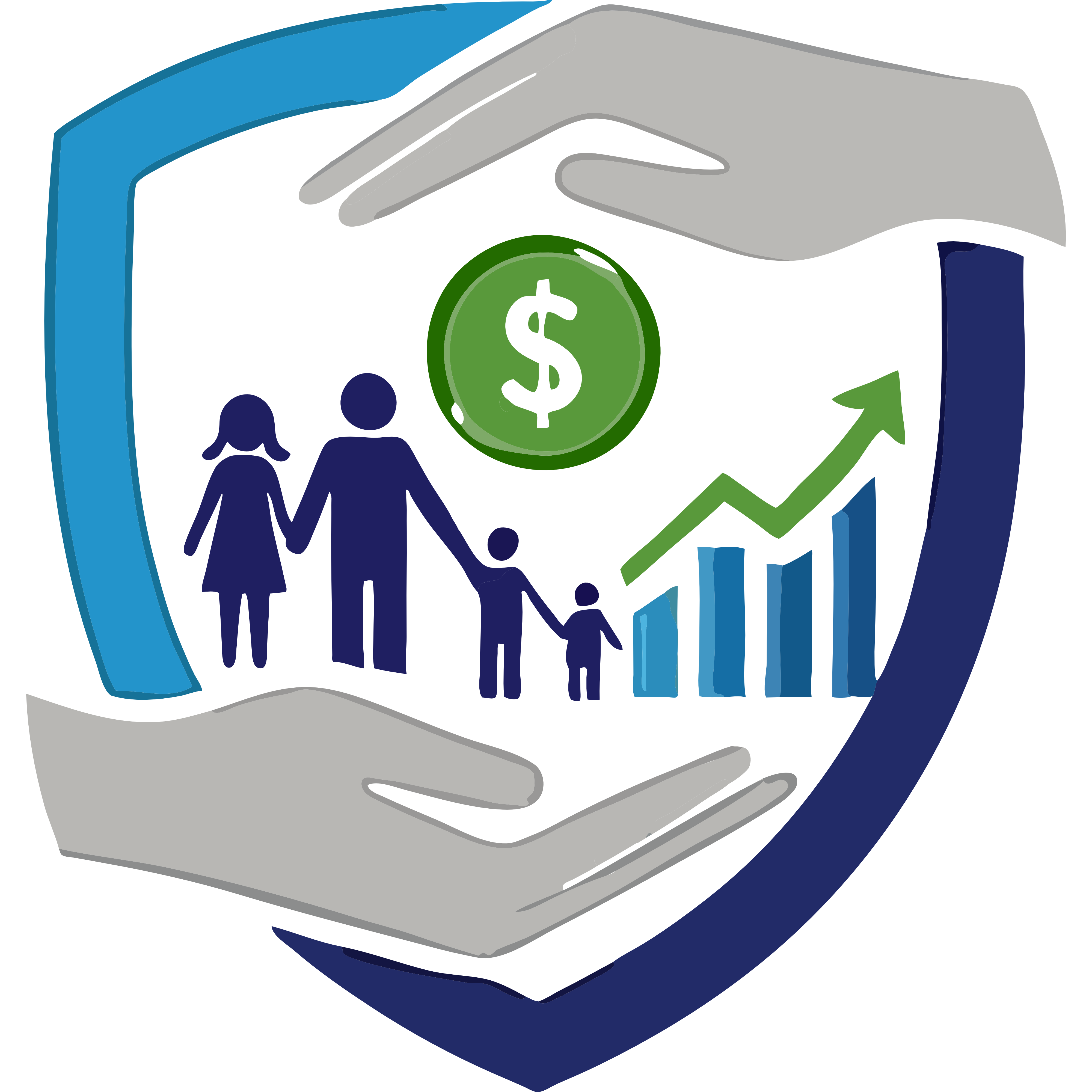 Financial advisor consulting with a family about their future planning